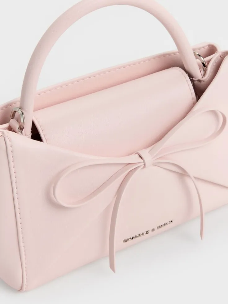 Hazel Bow Panelled Top Handle Bag