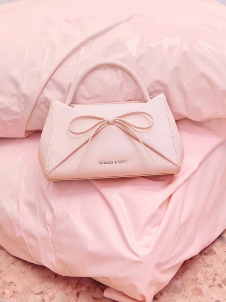 Hazel Bow Panelled Top Handle Bag