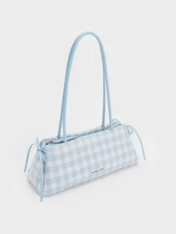 Hazel Gingham Bow Shoulder Bag