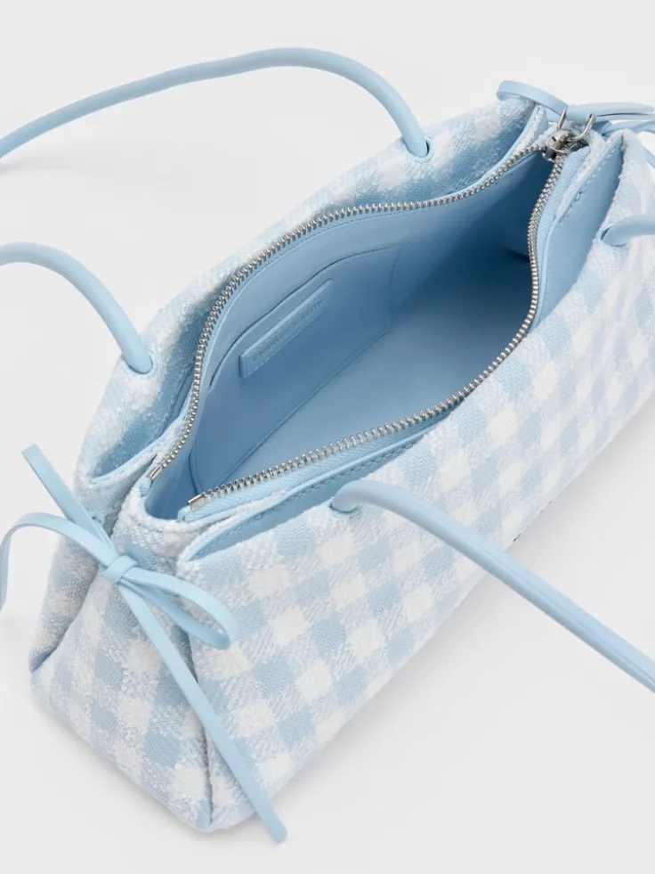 Hazel Gingham Bow Shoulder Bag