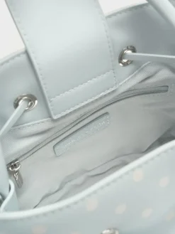 Hazel Polka-Dot Bow Bucket Bag