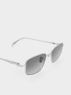 Inara Metallic-Rim Sunglasses