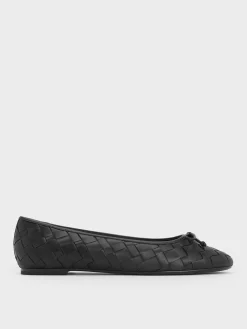 Ivette Woven Bow Ballet Flats
