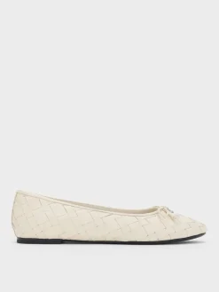 Ivette Woven Bow Ballet Flats