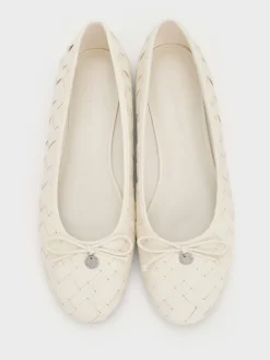 Ivette Woven Bow Ballet Flats