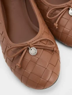 Ivette Woven Bow Ballet Flats