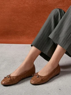 Ivette Woven Bow Ballet Flats