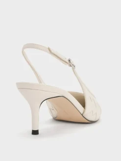 Ivette Woven Pointed Slingback Pumps