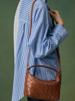 Ivette Woven Shoulder Bag