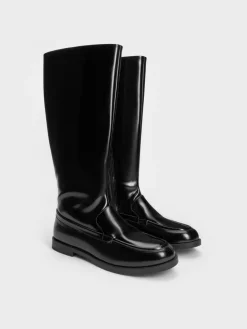 Jagger Knee-High Loafer-Boots