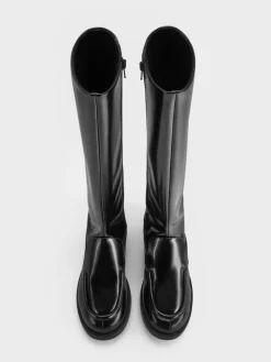 Jagger Knee-High Loafer-Boots