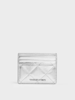 Janie Metallic Quilted Card Holder