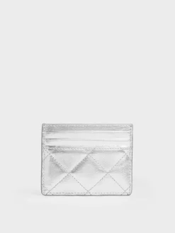 Janie Metallic Quilted Card Holder