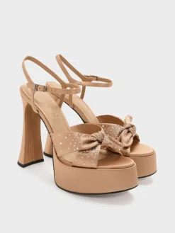 Jayce Crystal Platform Sandals