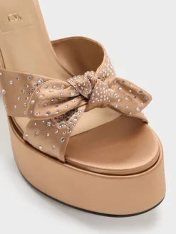 Jayce Crystal Platform Sandals
