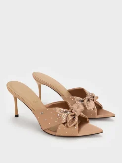 Jayce Crystal Stiletto Mules