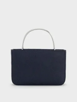 Jennis Lace & Satin Top Handle Bag