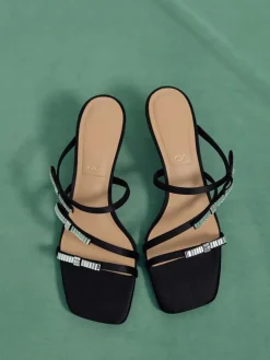 Jessy Gem-Bow Heeled Sandals