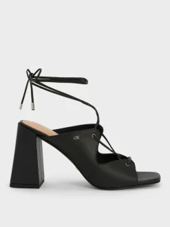 Jianna Leather Heeled Sandals