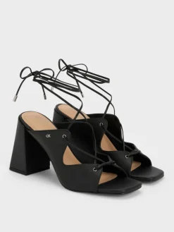 Jianna Leather Heeled Sandals