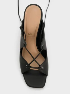 Jianna Leather Heeled Sandals
