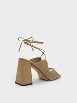 Jianna Suede Heeled Sandals