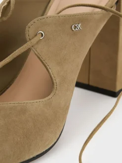 Jianna Suede Heeled Sandals