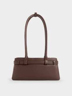Jody Leather Belted Shoulder Bag
