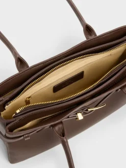 Jody Leather Belted Shoulder Bag