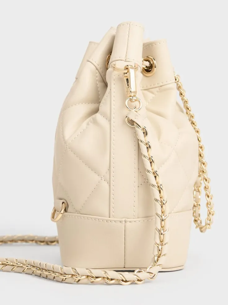 Julia Quilted Two-Way Bucket Bag
