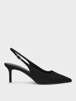 Kaia Faux Suede Slingback Pumps