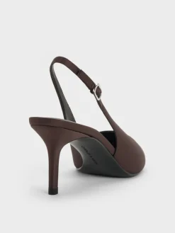 Kaia Satin Slingback Pumps