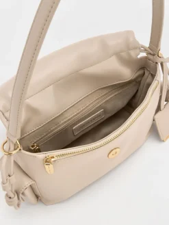 Khai Ruched Top Handle Bag