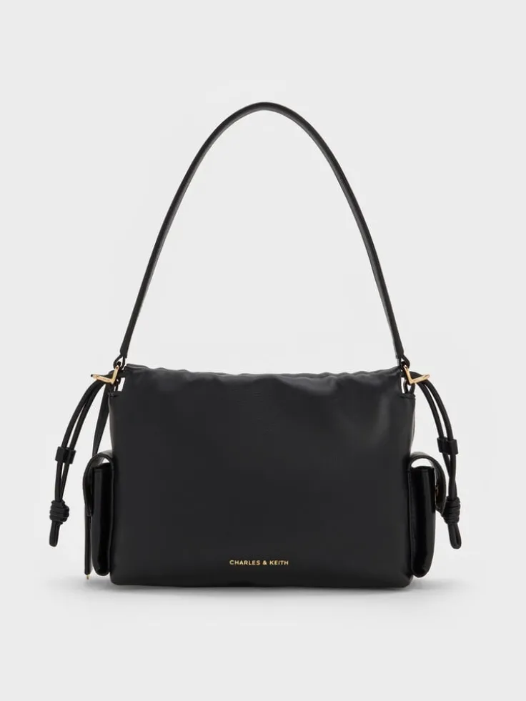 Khai Ruched Top Handle Bag