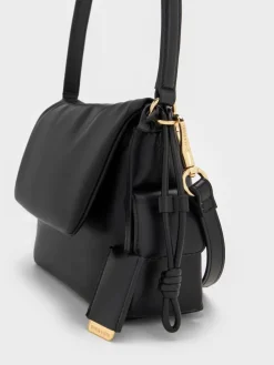 Khai Ruched Top Handle Bag