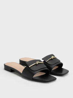 Knotted Accent Slide Sandals