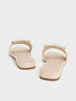 Knotted Accent Slide Sandals