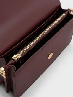Kristine Sculptural-Handle Long Wallet