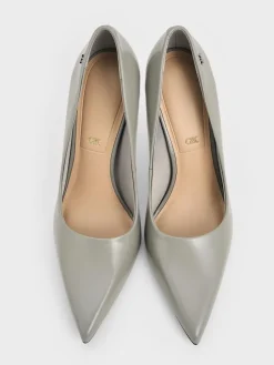 Kyra Leather Pointed-Toe Pumps