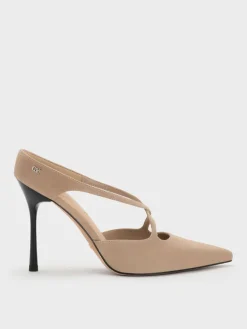Kyra Suede Crossover Stiletto Mules