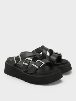 Laine Buckled Flatform Sandals
