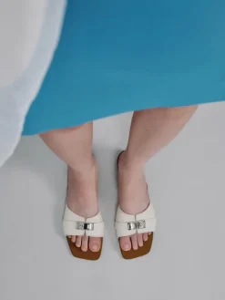 Lando Belted Slide Sandals