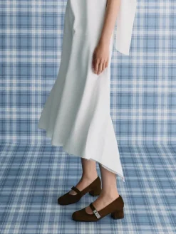 Lando Faux Suede Mary Jane Pumps
