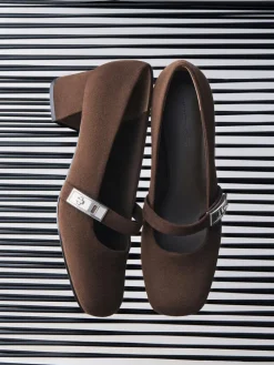 Lando Faux Suede Mary Jane Pumps