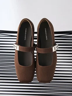 Lando Faux Suede Mary Jane Pumps