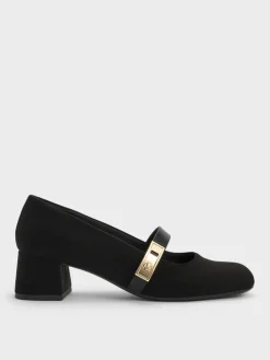 Lando Faux Suede Mary Jane Pumps