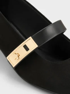 Lando Faux Suede Mary Jane Pumps