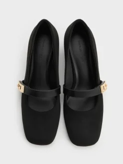 Lando Faux Suede Mary Jane Pumps