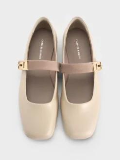 Lando Two-Tone Mary Jane Flats