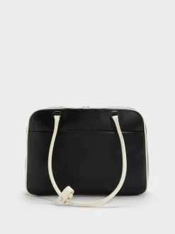 Large Sianna Two-Tone Bowling Bag